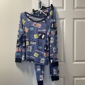 The office pajamas and slipper socks